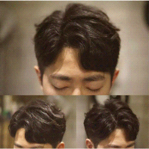 认识韩式男发怎么能少了烫卷过程 露一丢丢额头的男生卷发超显智慧