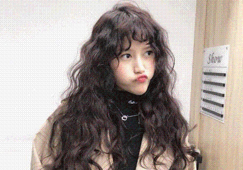 烫头发也能很萌很可爱 韩式女生蛋卷头长发发型最适合甜美小仙女